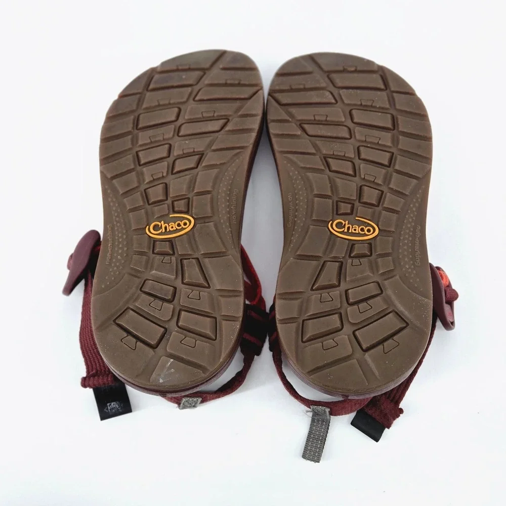 Chaco Kids ZX/1 EcoTread Grenadine Orange Double Strap Hiking Sandals Size 2Y
